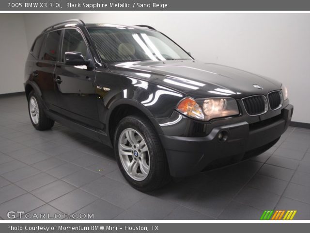 2005 BMW X3 3.0i in Black Sapphire Metallic