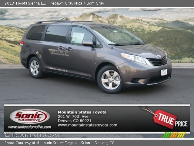 2013 Toyota Sienna LE in Predawn Gray Mica
