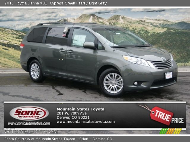 2013 Toyota Sienna XLE in Cypress Green Pearl