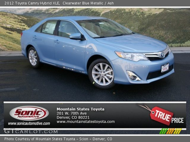 2012 Toyota Camry Hybrid XLE in Clearwater Blue Metallic