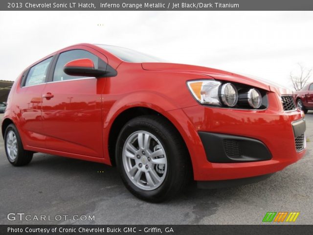 2013 Chevrolet Sonic LT Hatch in Inferno Orange Metallic