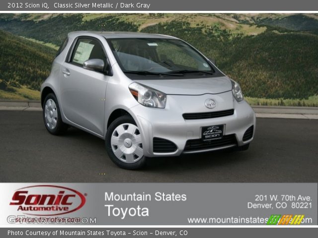 2012 Scion iQ  in Classic Silver Metallic