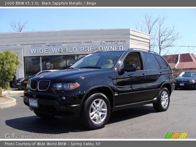 2006 BMW X5 3.0i in Black Sapphire Metallic