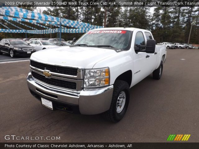 2009 Chevrolet Silverado 2500HD Work Truck Crew Cab 4x4 in Summit White