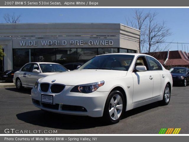2007 BMW 5 Series 530xi Sedan in Alpine White
