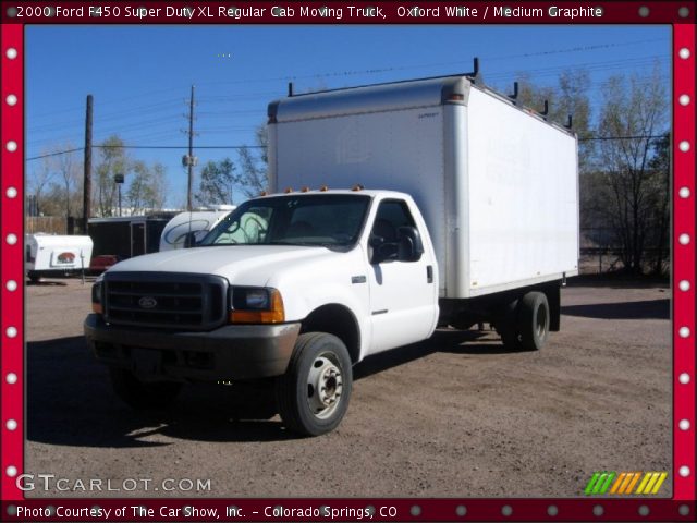 2000 Ford F450 Super Duty XL Regular Cab Moving Truck in Oxford White