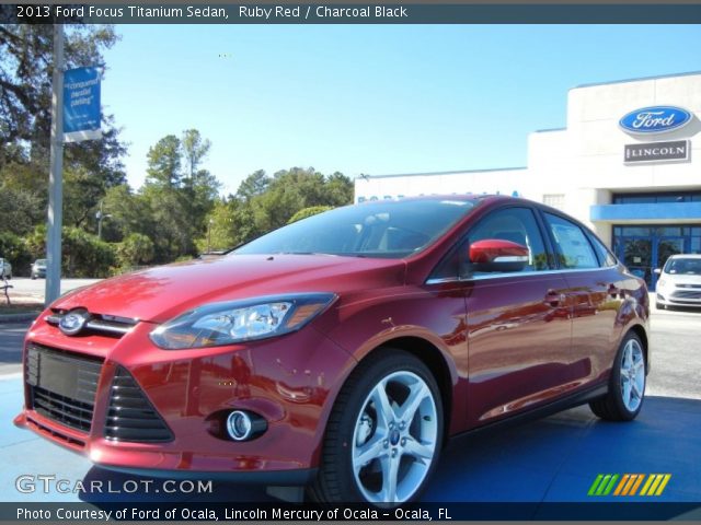 2013 Ford Focus Titanium Sedan in Ruby Red