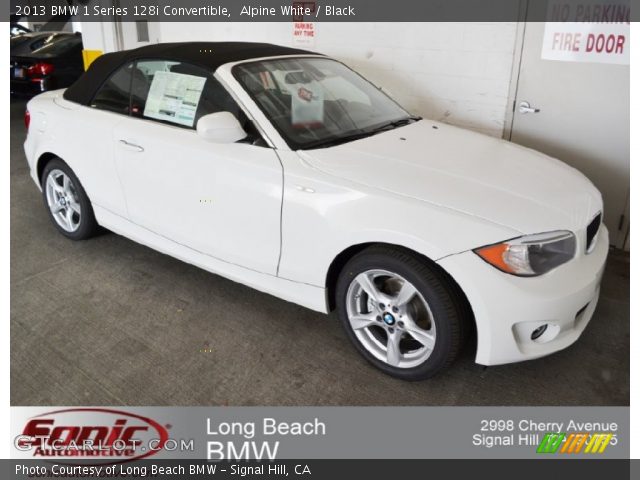 2013 BMW 1 Series 128i Convertible in Alpine White