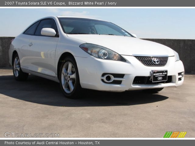 2007 Toyota Solara SLE V6 Coupe in Blizzard White Pearl