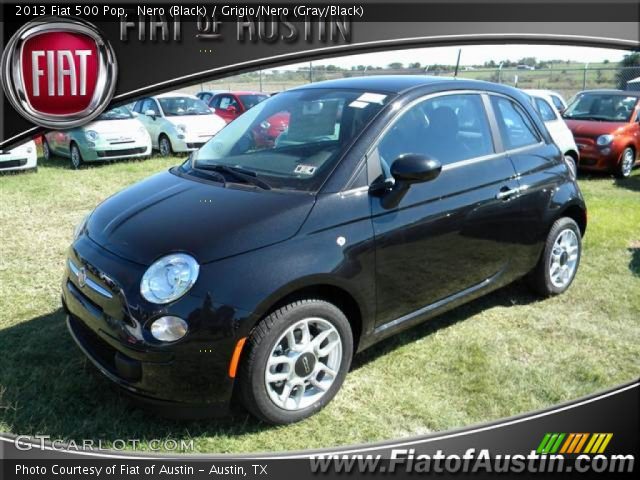 2013 Fiat 500 Pop in Nero (Black)