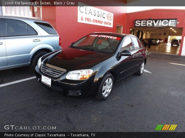 2008 Kia Spectra EX Sedan in Black