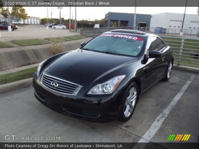 2010 Infiniti G 37 Journey Coupe in Obsidian Black