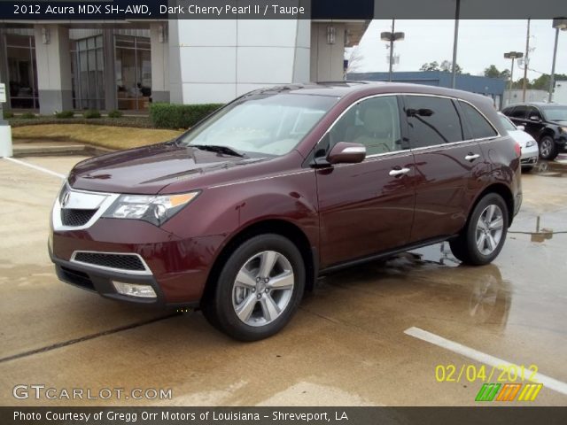 2012 Acura MDX SH-AWD in Dark Cherry Pearl II