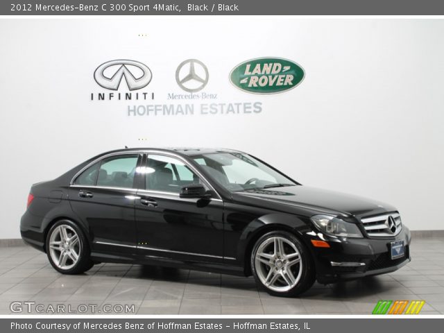 2012 Mercedes-Benz C 300 Sport 4Matic in Black