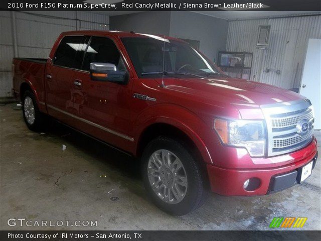 2010 Ford F150 Platinum SuperCrew in Red Candy Metallic