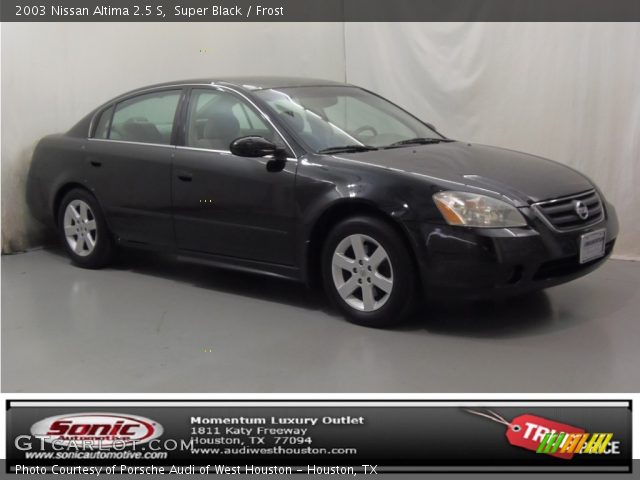2003 Nissan Altima 2.5 S in Super Black