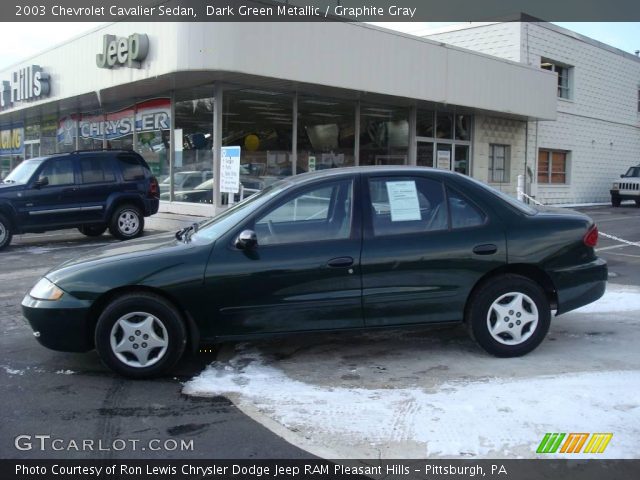 2003 Chevrolet Cavalier Sedan in Dark Green Metallic