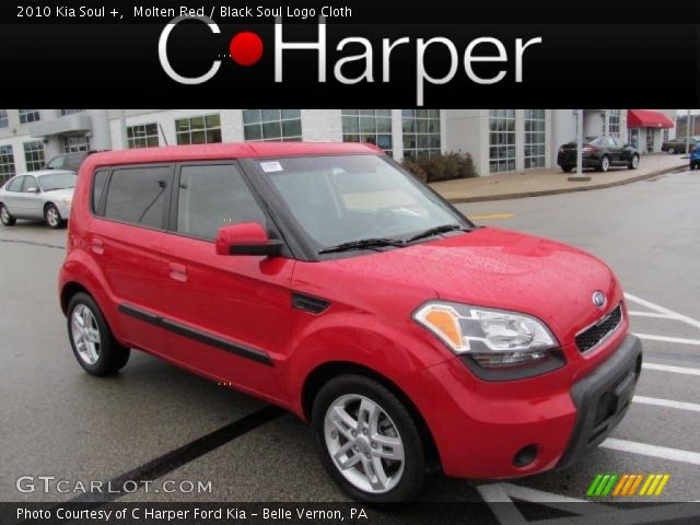 2010 Kia Soul + in Molten Red