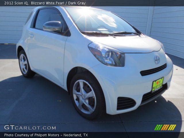 2012 Scion iQ  in Blizzard White Pearl