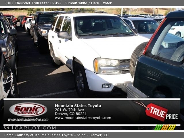 2003 Chevrolet TrailBlazer LS 4x4 in Summit White