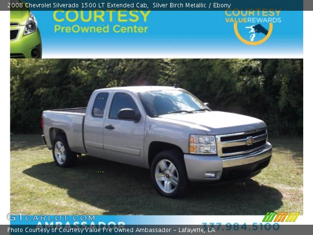2008 Chevrolet Silverado 1500 LT Extended Cab in Silver Birch Metallic
