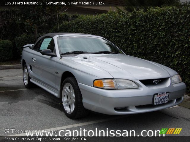 1998 Ford Mustang GT Convertible in Silver Metallic
