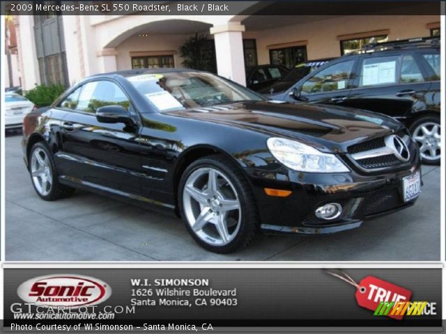 2009 Mercedes-Benz SL 550 Roadster in Black