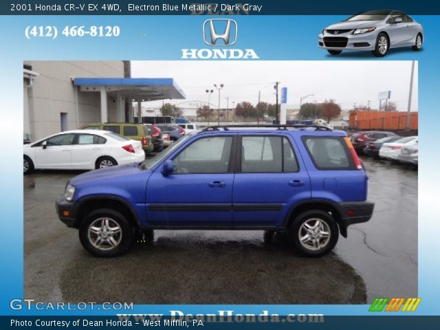 2001 Honda CR-V EX 4WD in Electron Blue Metallic