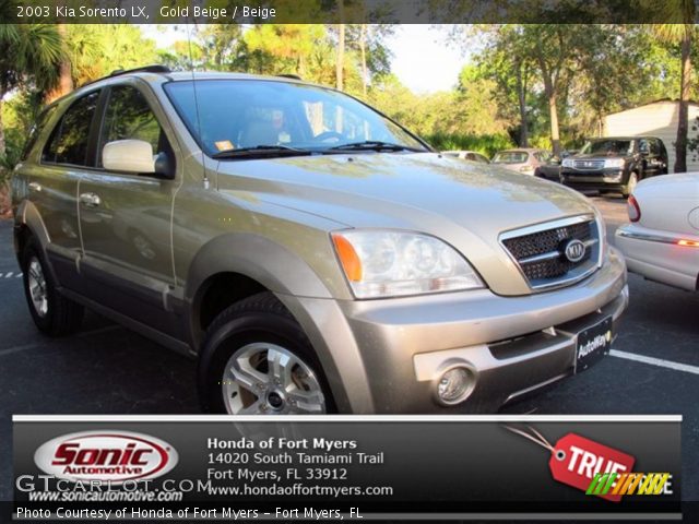 2003 Kia Sorento LX in Gold Beige
