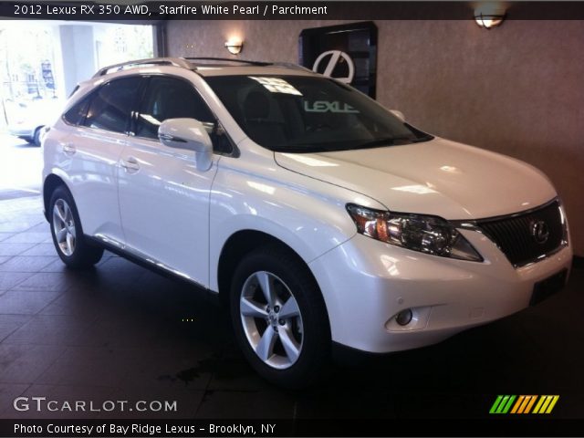 2012 Lexus RX 350 AWD in Starfire White Pearl