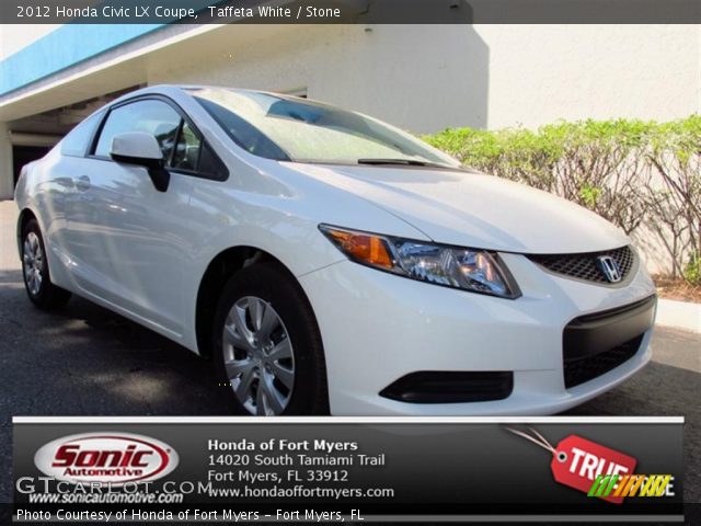 2012 Honda Civic LX Coupe in Taffeta White