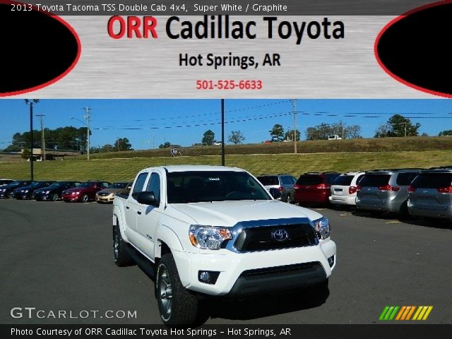 2013 Toyota Tacoma TSS Double Cab 4x4 in Super White