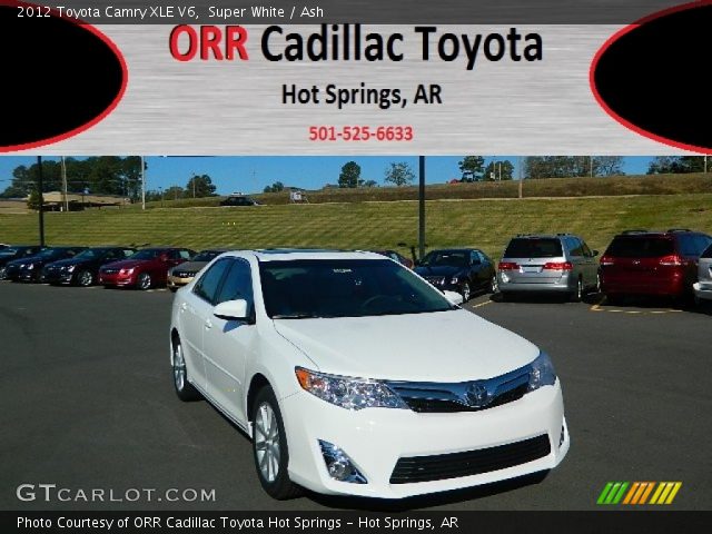 2012 Toyota Camry XLE V6 in Super White