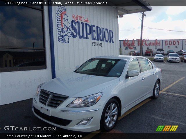 2012 Hyundai Genesis 3.8 Sedan in White Satin Pearl