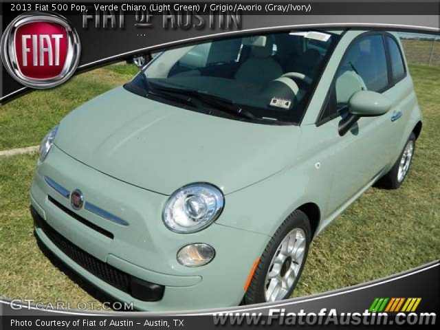 2013 Fiat 500 Pop in Verde Chiaro (Light Green)