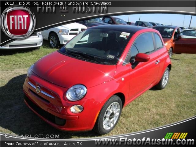 2013 Fiat 500 Pop in Rosso (Red)