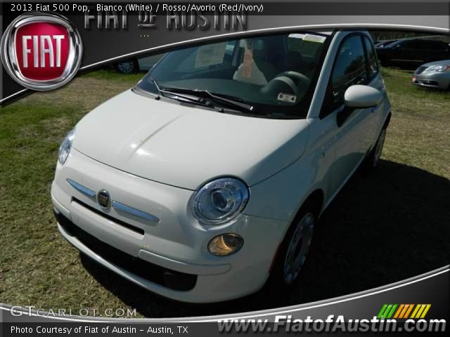 2013 Fiat 500 Pop in Bianco (White)