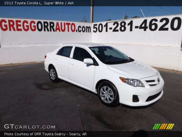 2013 Toyota Corolla L in Super White