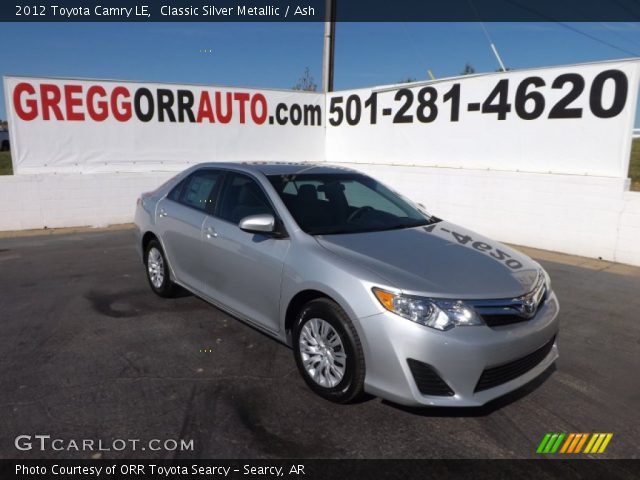 2012 Toyota Camry LE in Classic Silver Metallic