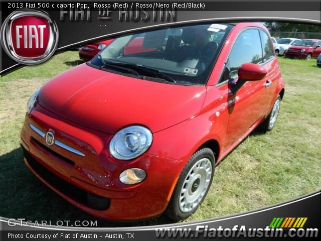 2013 Fiat 500 c cabrio Pop in Rosso (Red)