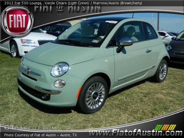 2013 Fiat 500 Lounge in Verde Chiaro (Light Green)