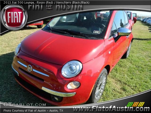 2013 Fiat 500 Lounge in Rosso (Red)