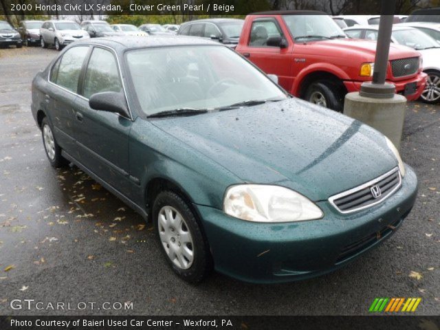 2000 Honda Civic LX Sedan in Clover Green Pearl