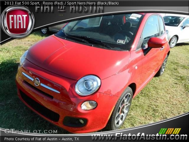2013 Fiat 500 Sport in Rosso (Red)