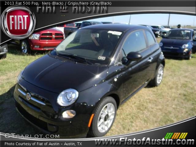 2013 Fiat 500 Pop in Nero (Black)