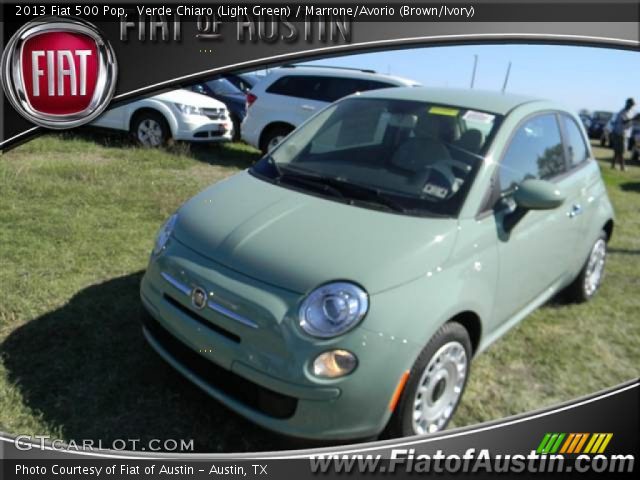 2013 Fiat 500 Pop in Verde Chiaro (Light Green)