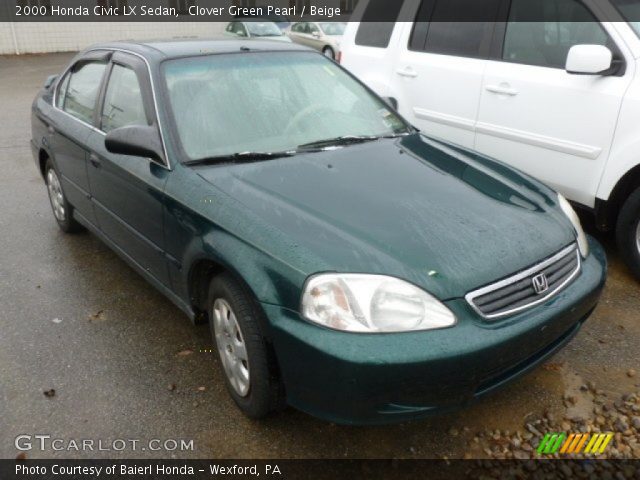 2000 Honda Civic LX Sedan in Clover Green Pearl