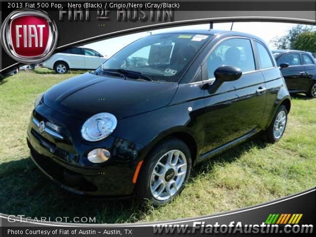 2013 Fiat 500 Pop in Nero (Black)