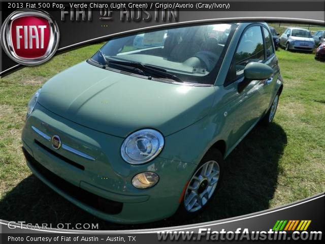 2013 Fiat 500 Pop in Verde Chiaro (Light Green)