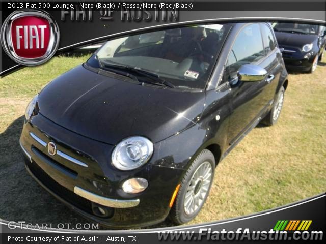 2013 Fiat 500 Lounge in Nero (Black)